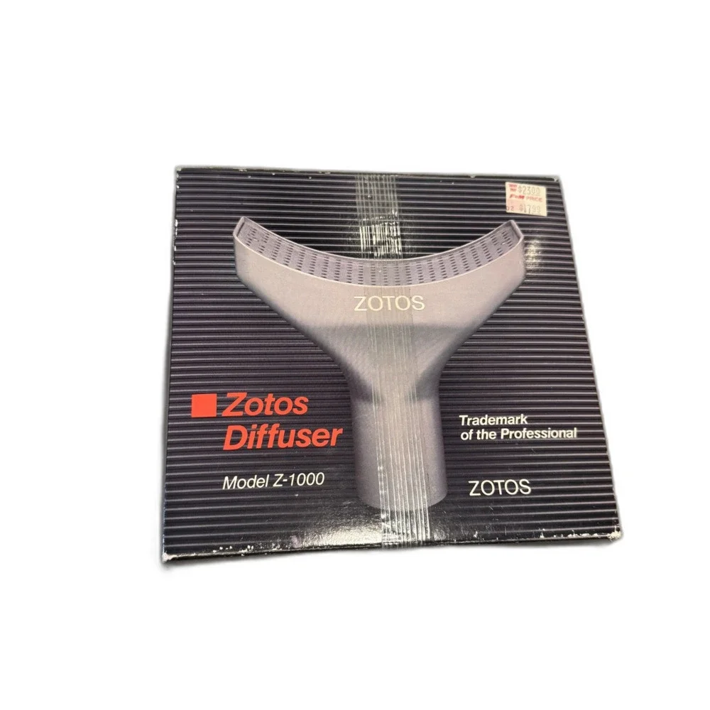 Vintage Zotos Hair Dryer Diffuser Model Z-1000 Professional Universal Attachment